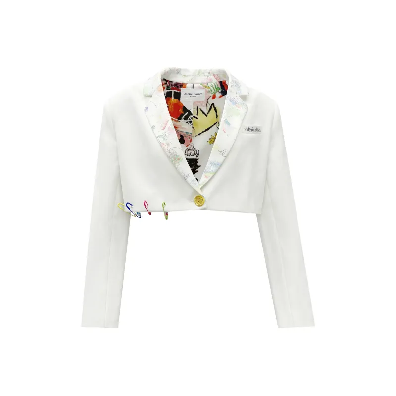 Valeria Obbaco Business Suits Women's White-0