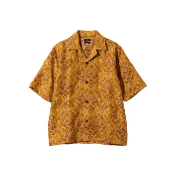 Needles KAE TANAKA Collaboration Shirts Unisex Yellow