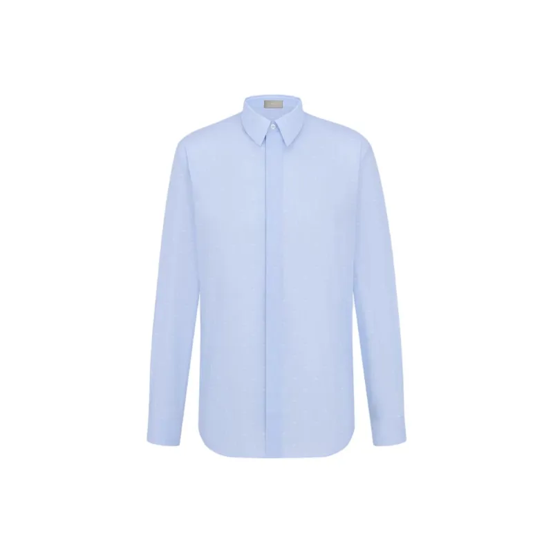 DIOR Shirts Men Blue-0