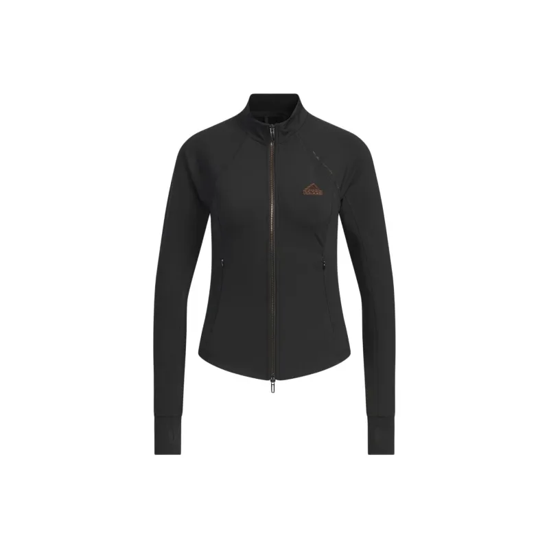 Adidas TECH SLIM KNIT JACKET Jacket Women's Black-0