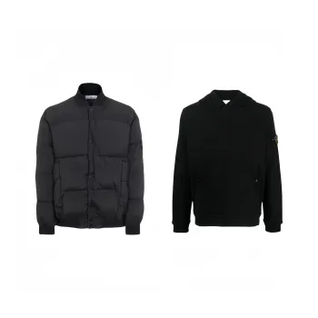 STONE ISLAND Metal Nylon Series Casual Sportswear Unisex Black