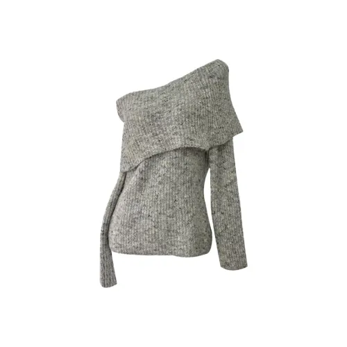 SECFLY OFFICIAL Top Knitwear Women's Gray