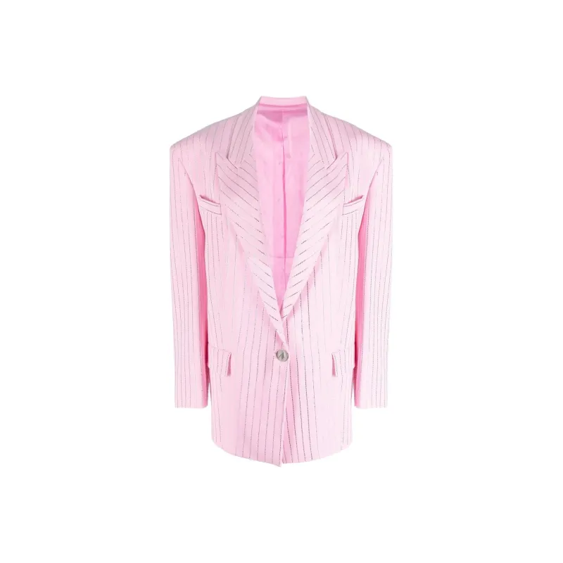 The Attico Glen Single-Breasted Blazer-0