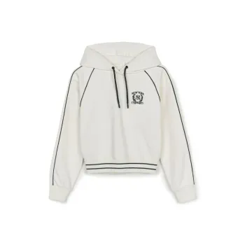 MLB New York Yankees Varsity Sportive New York Yankees Hoodie Sweatshirt Women's Cream