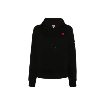 KENZO Logo Embroidered Drawstring Hoodie