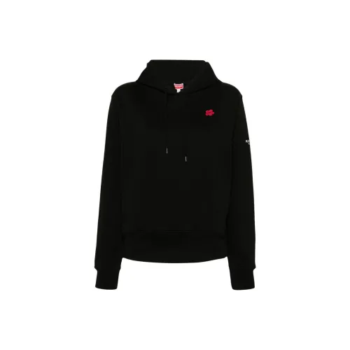 KENZO Logo Embroidered Drawstring Hoodie