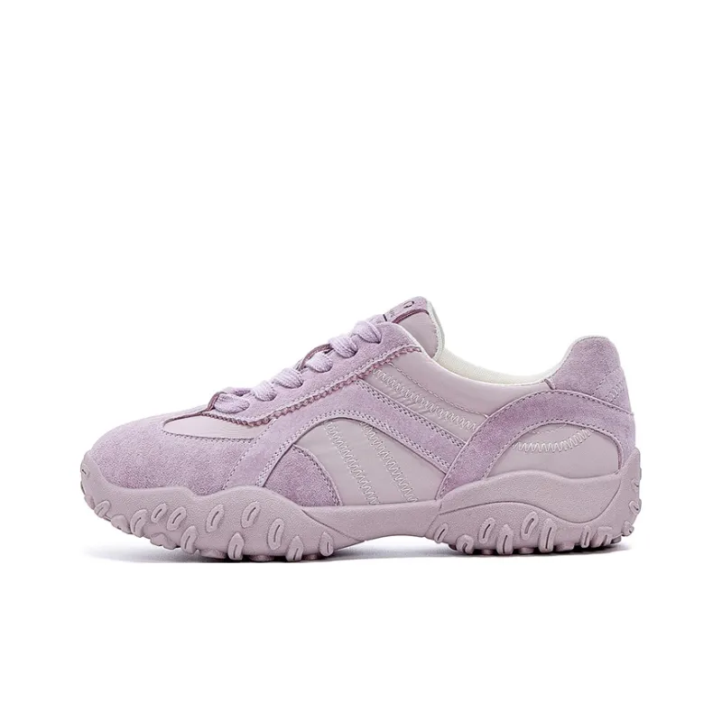 JOSINY Casual Shoes Women's Low Top Ecru/Light Purple-1