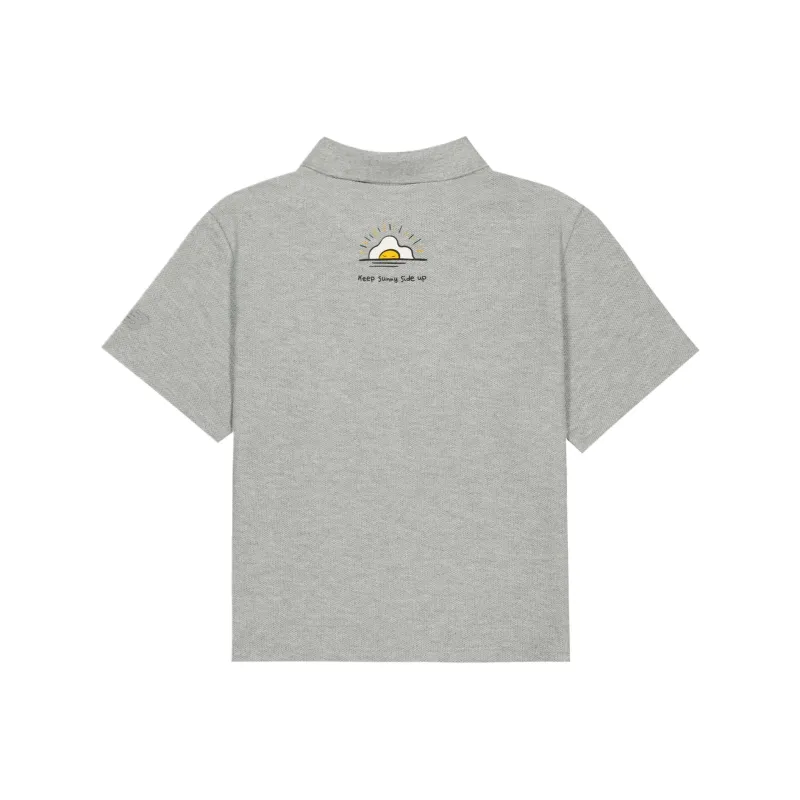 New Balance Polo Shirt Women's Medium Gray-1