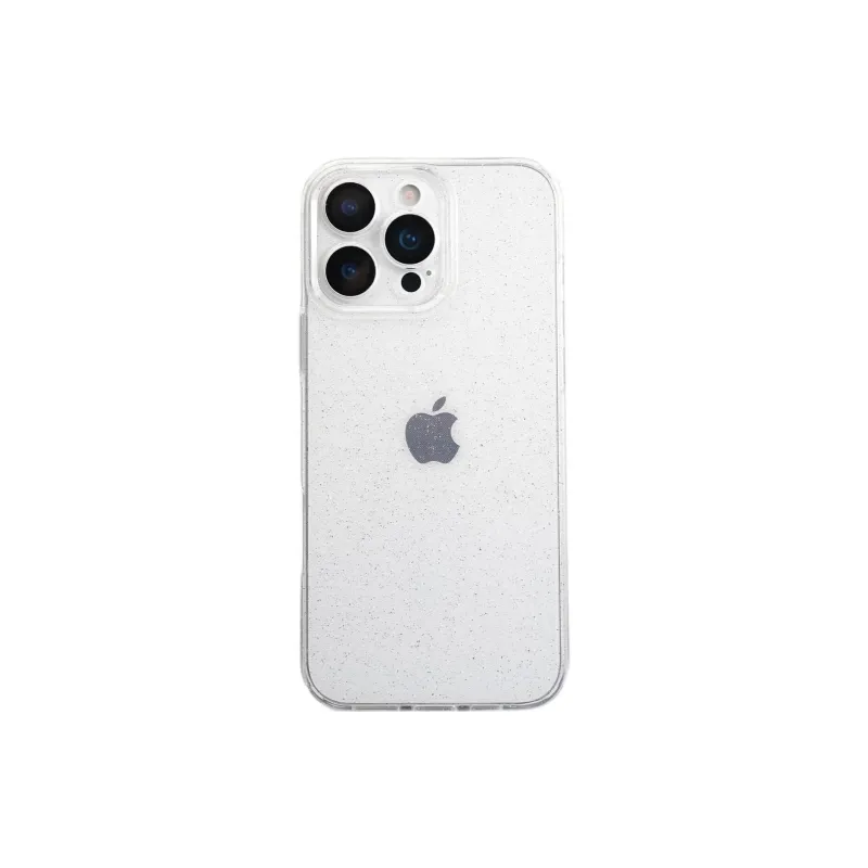 Sopi TPU Material Transparent Glitter Phone Cases Compatible With IPhone 16/15 Pro Max/Apple 13/14 Pro/Max-1