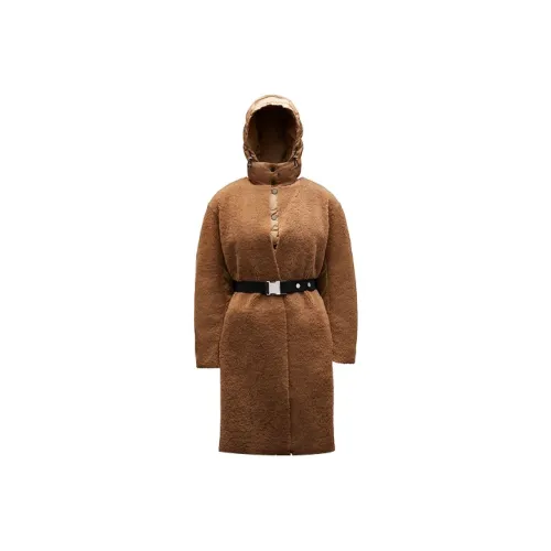 Moncler Coats Women's Camel