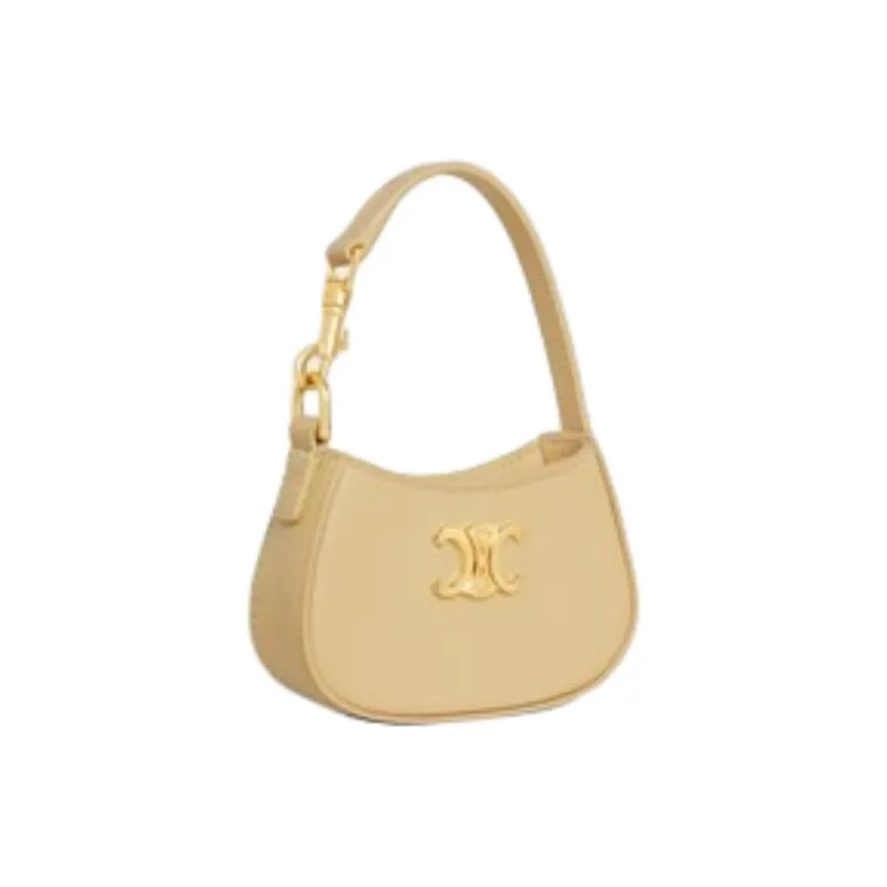 CELINE Calfskin Handbag Mini Women's Garden Yellow-1