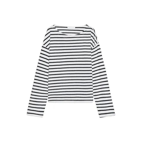 ZARA T Shirt Women's Blue/White