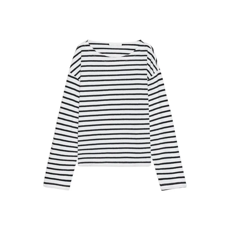 ZARA T Shirt Women's Blue/White-0