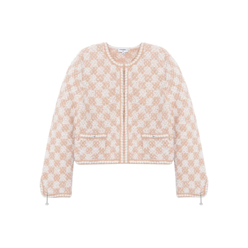 CHANEL Jacket Women's Beige Yellow-0