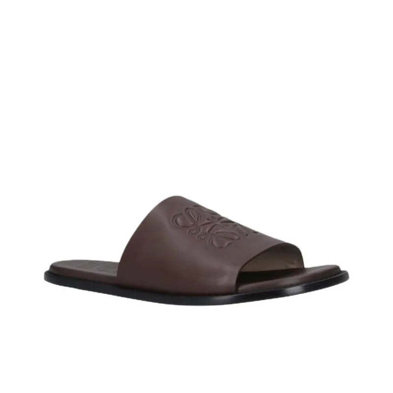 LOEWE Slip Resistant Slide Slippers Men's Brown-2