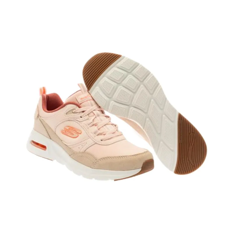 Skechers Skech Air Court Low Top Casual Shoes Women's Dusty Pink-4