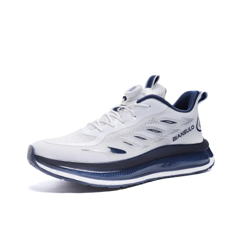 BIANSULONG Cushioning Rebound Abrasion Resistant Lightweight Breathable Slip Resistant Low Top Running Shoes Unisex-0