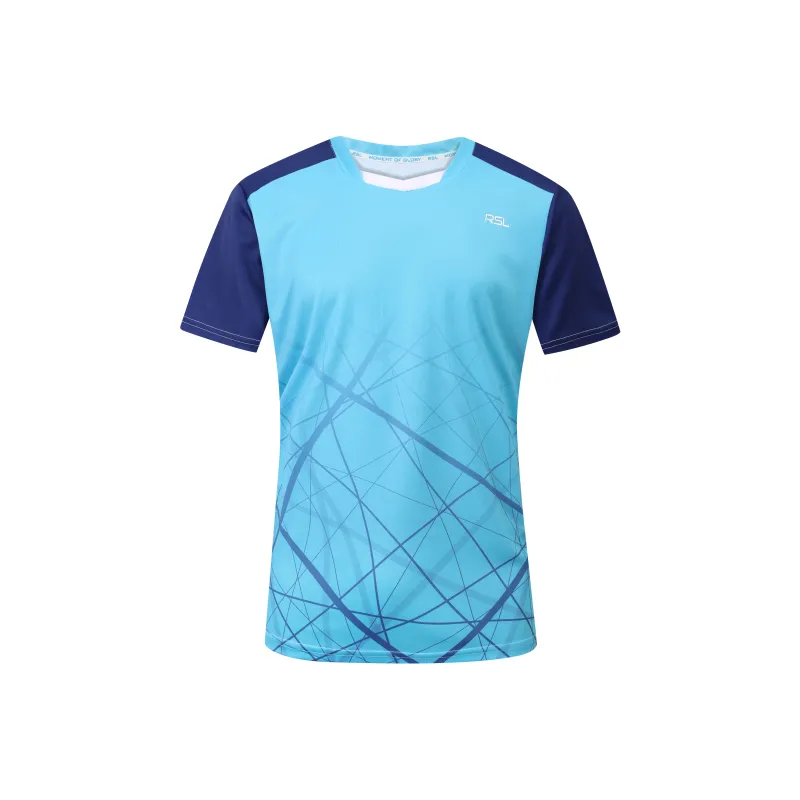 RSL Badminton Jersey Unisex Dark Blue/Light Blue-0