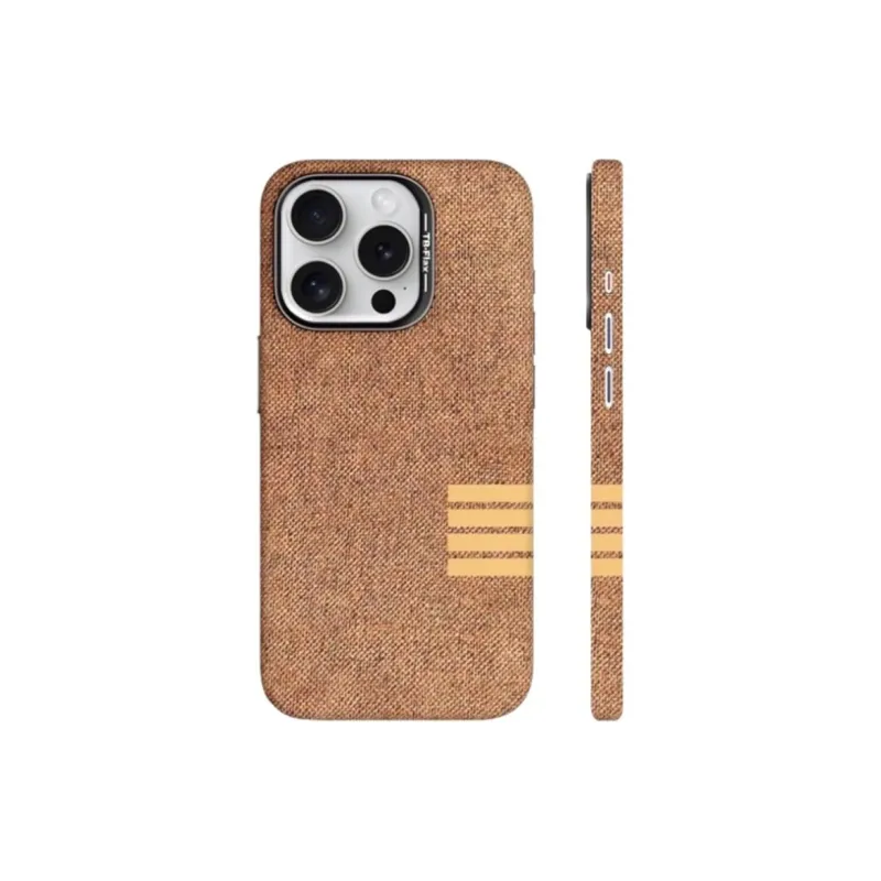 Sopi Linen Material Side Bar Phone Cases Compatibility With IPhone 16/15 Pro Max/Apple 13/14/Pro/Max Collection-6