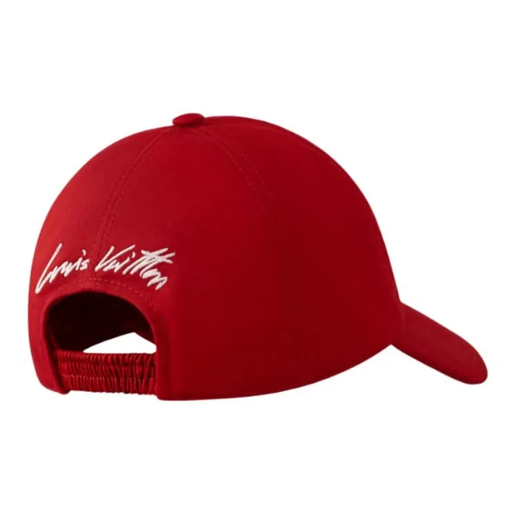 LOUIS VUITTON Cotton, Cotton Fabric Baseball Caps Women's Red-2