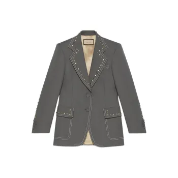 GUCCI Fluid Drill Studded Jacket
