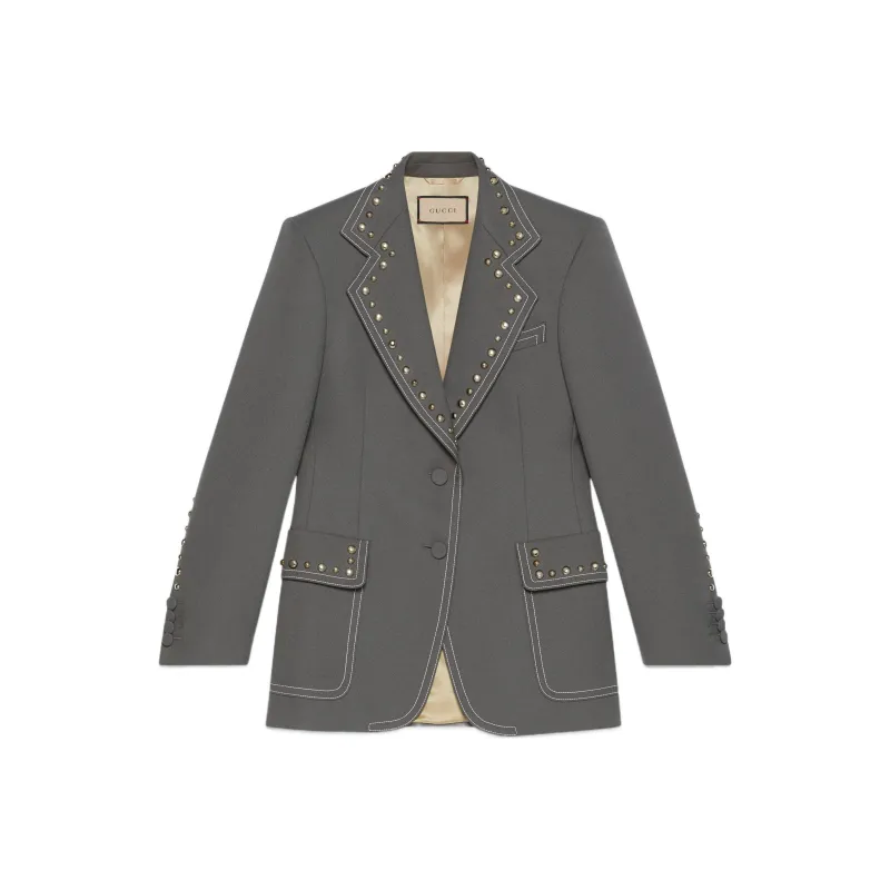 GUCCI Fluid Drill Studded Jacket-0