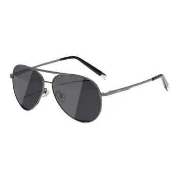 BERTHA Stainless Steel Plate Frame Aviator Sunglasses Men's