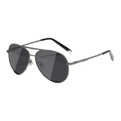 BERTHA Stainless Steel Plate Frame Aviator Sunglasses Men's