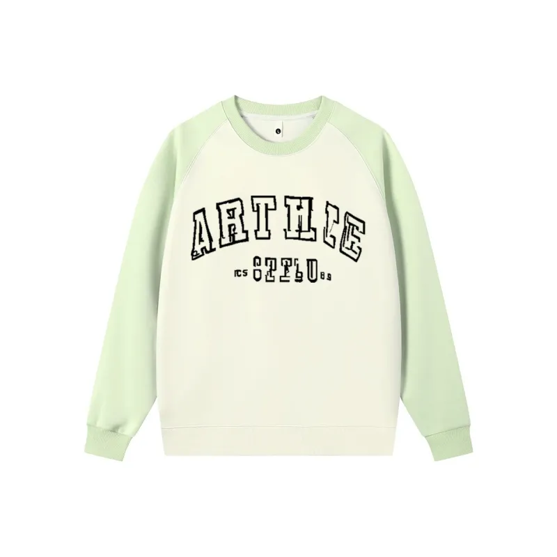 CHANGE SHE Sweatshirt Unisex Beige Apricot & Arctic Blue-3