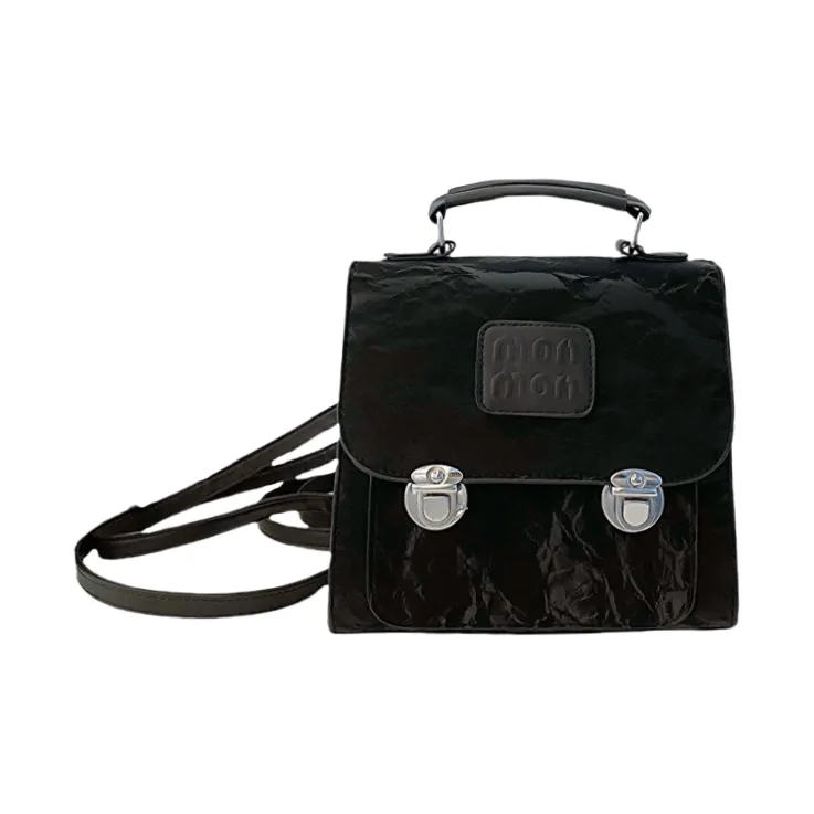 RIVMIND PU Backpack Women's White/Silver/Black/Pink-10