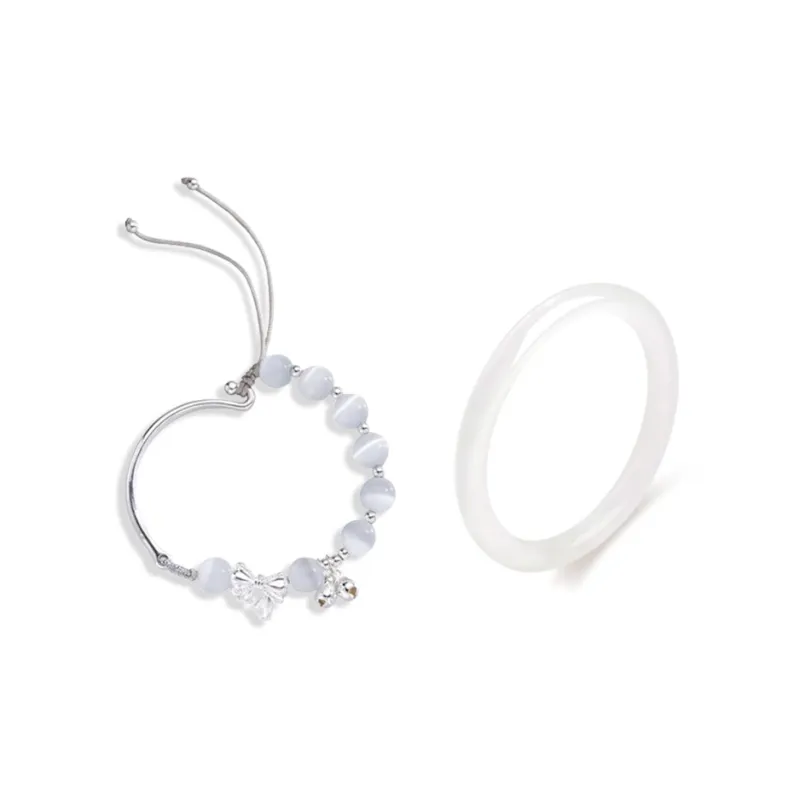 YOASOBI Colored Glaze Jade Bangles Women's-4