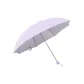 8-Rib Silver Rubber Umbrella, Purple