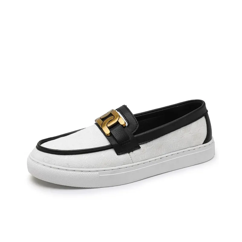 XIMO BULL Men's Casual Shoes Men Low Top White/Blue-0