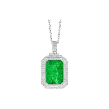 HUISHI Glutinous Jade Necklaces Unisex