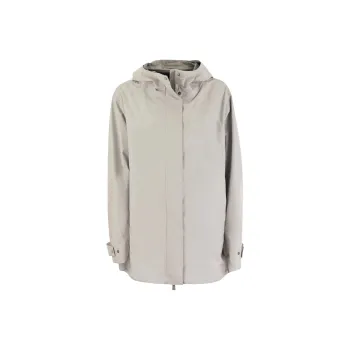 HERNO Straight Hem Hooded Jacket