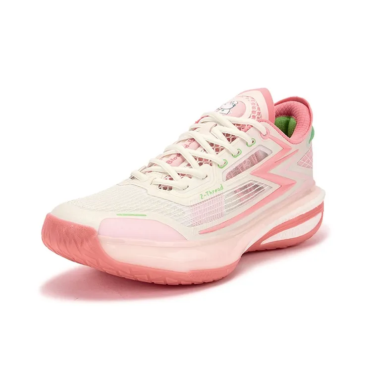 361° Cushioning, Slip Resistant, And Abrasion Resistant Low Top Basketball Shoes Men's Neon Light Coral-1