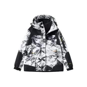 MASGLO Jackets Coats Women's Snow Mountain White