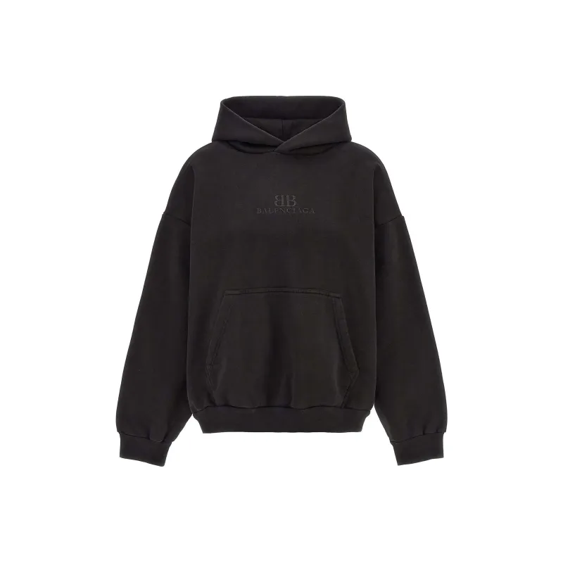 Balenciaga Bb Logo Embossed Hoodie-0