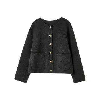 SENTUBILA Coats Women's Charcoal Gray