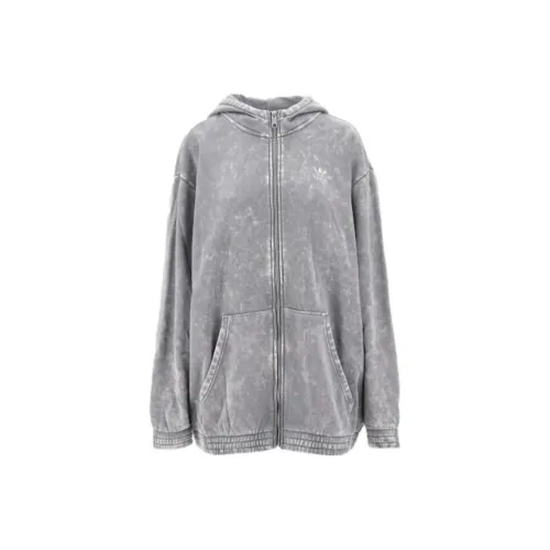 Adidas Originals Acid Washed Jackets & Coats Women's Gray
