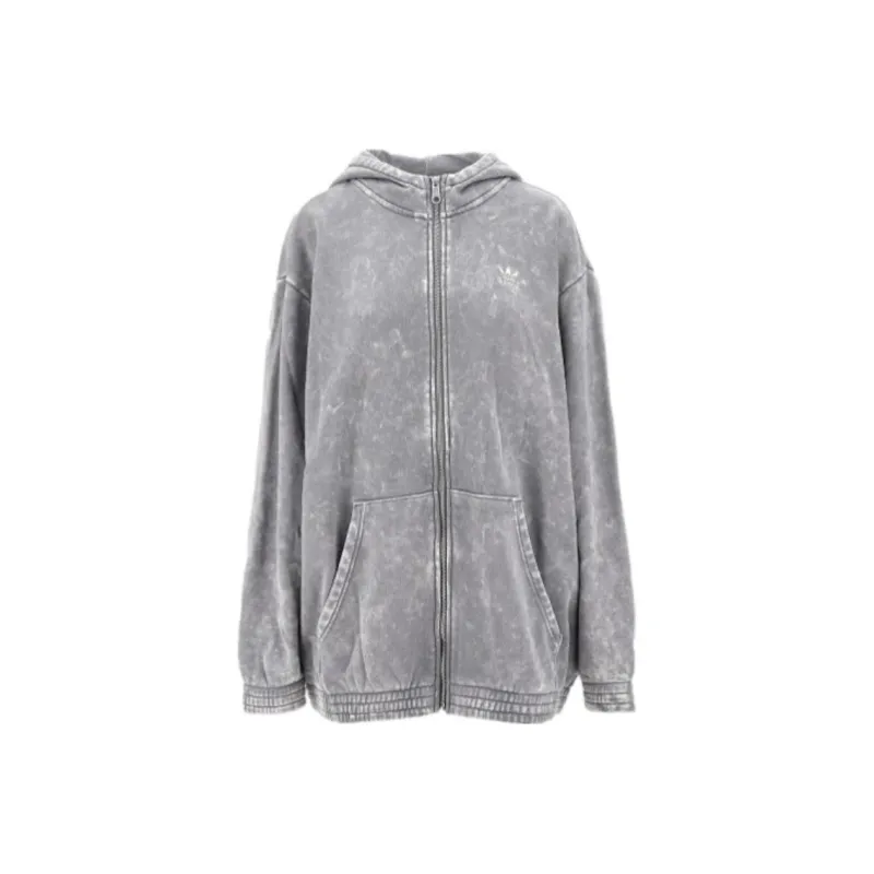 Adidas Originals Acid Washed Jackets & Coats Women's Gray-0