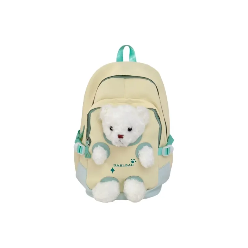 ZOGA Nylon Backpack Regular Unisex Yellow Pink/Yellow Green/Black/Green/Blue-7