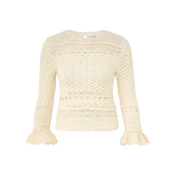 Zimmermann Waverly Crochet Jumper