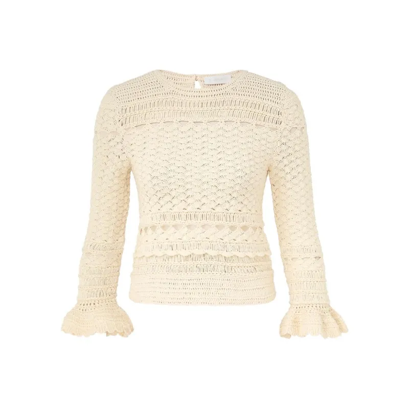 Zimmermann Waverly Crochet Jumper-0