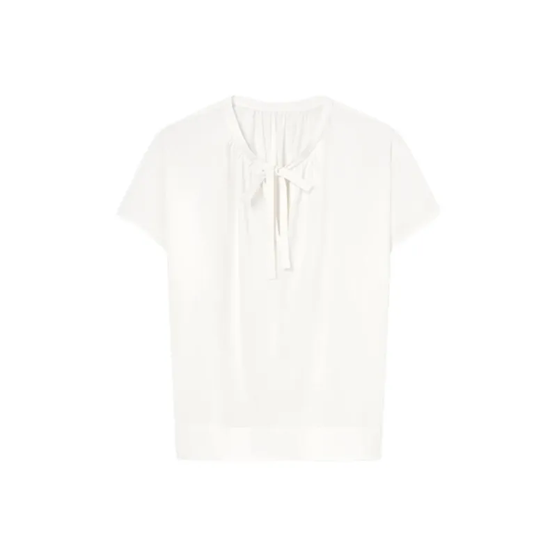 Orange Desire Shirt Women's Elegant White-0