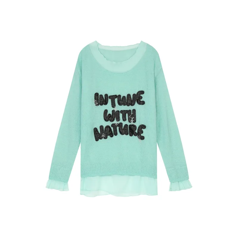 ELF SACK Knitwear Women's Elegance Spring Youth Green-0