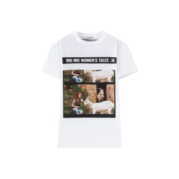 MIU MIU SS23 Regular T Shirt Women's White