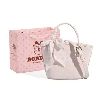 BOBDOG PU Handbag Small Size Women's Pink/Ecru/Light Blue