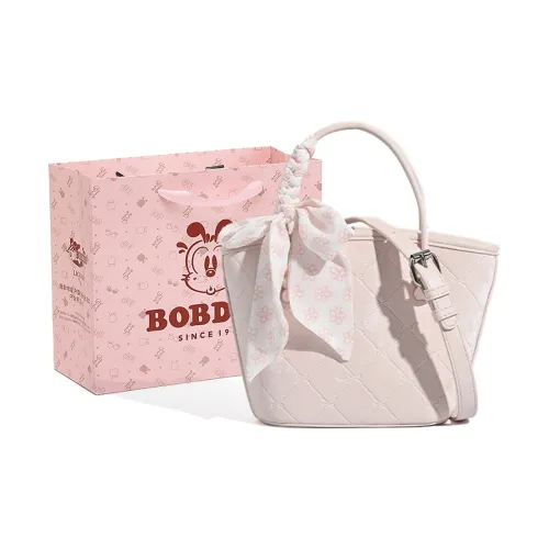BOBDOG PU Handbag Small Size Women's Pink/Ecru/Light Blue
