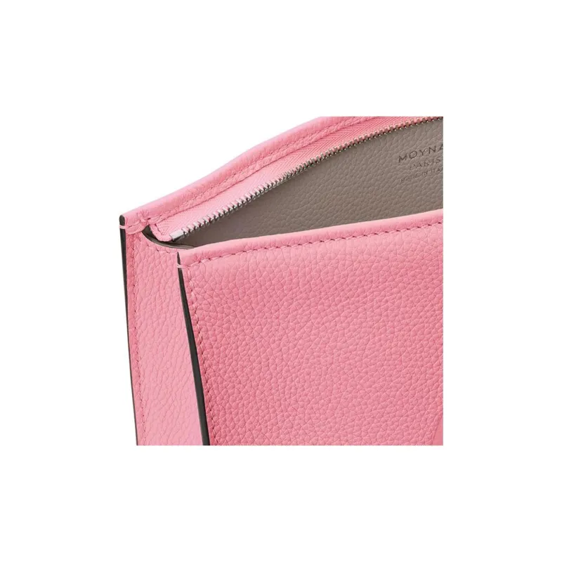 Moynat Taurillon Blush Cow Leather Clutch Women's Pink-3